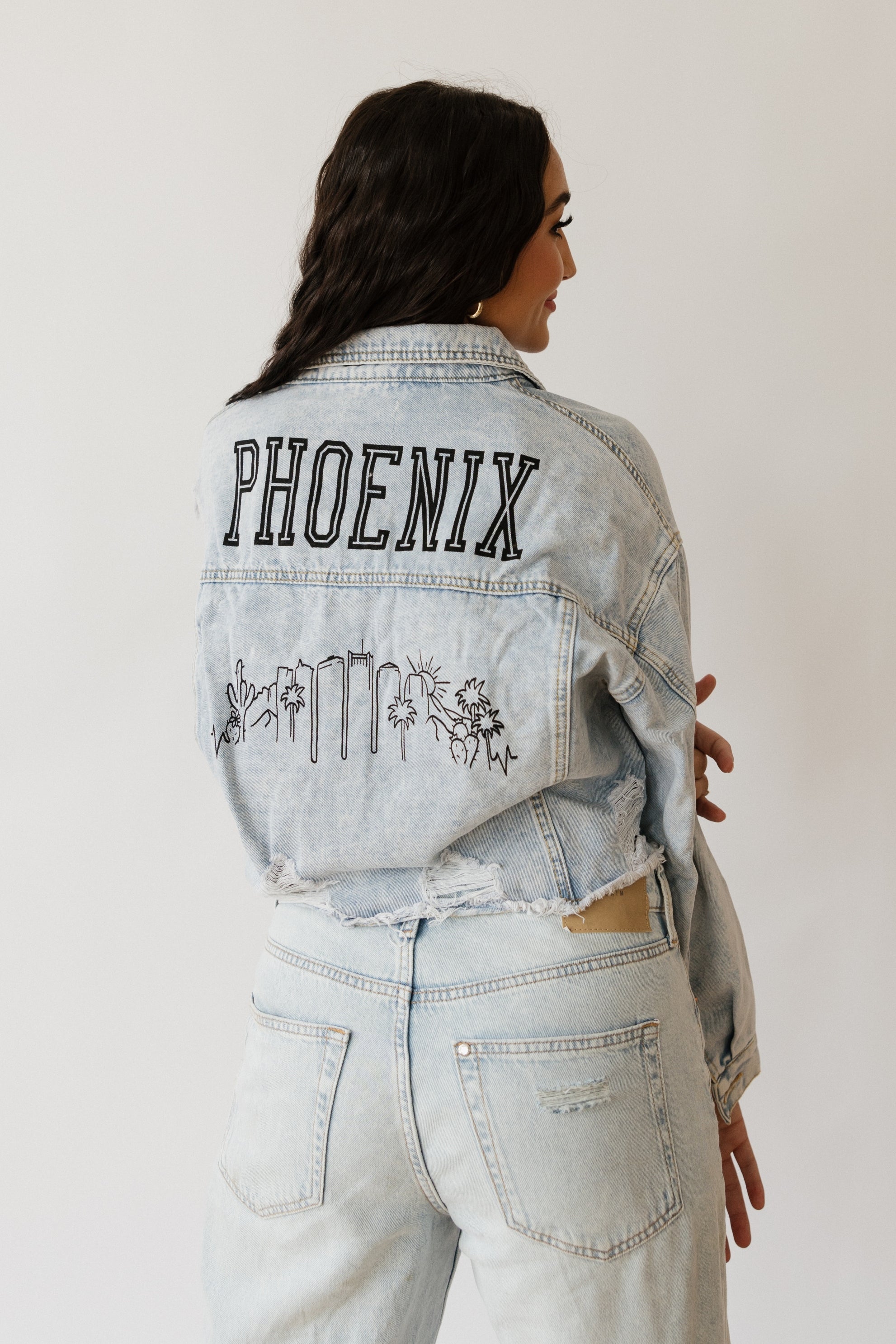 Phoenix Skyline Denim Jacket – Rivalry Runway