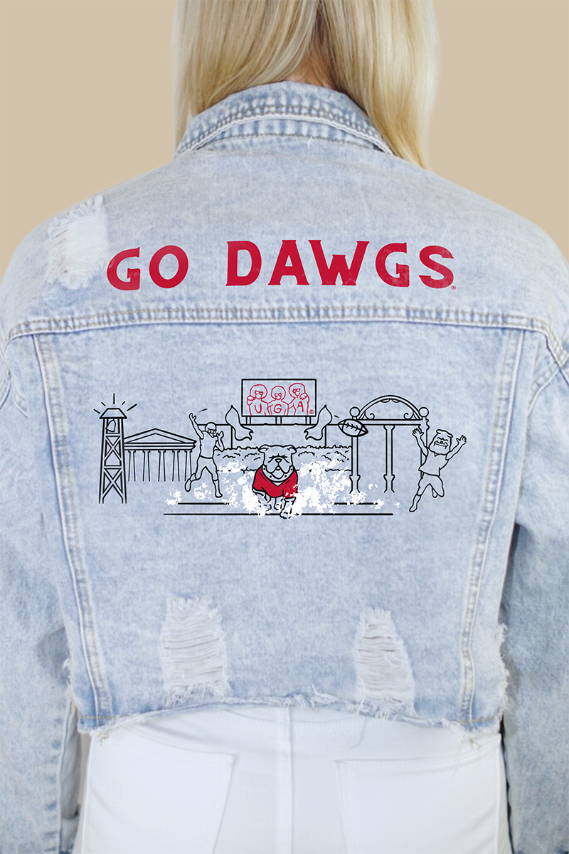 University of Georgia Campus Classic Skyline Denim Jacket