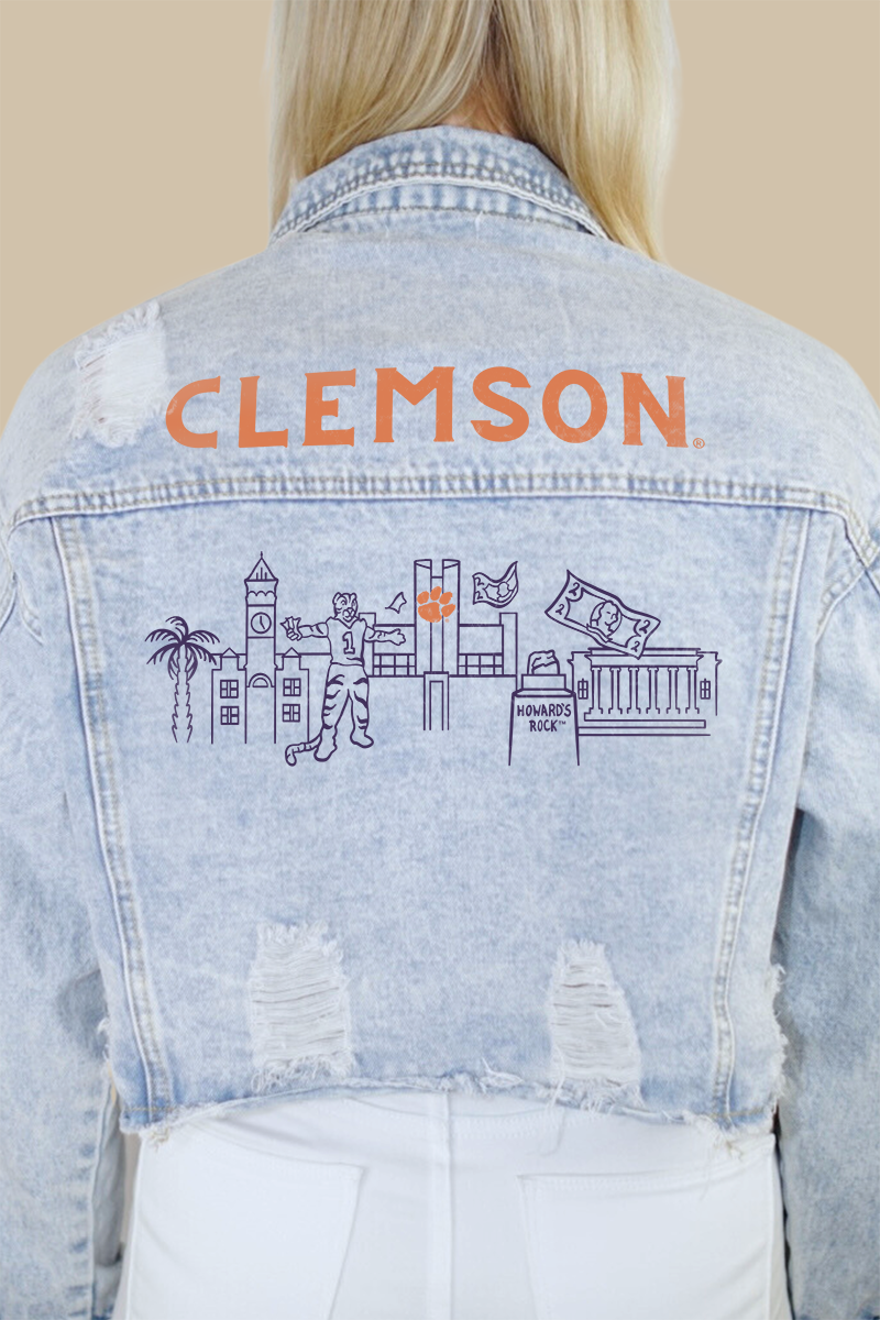 Clemson Campus Classic Denim Jacket
