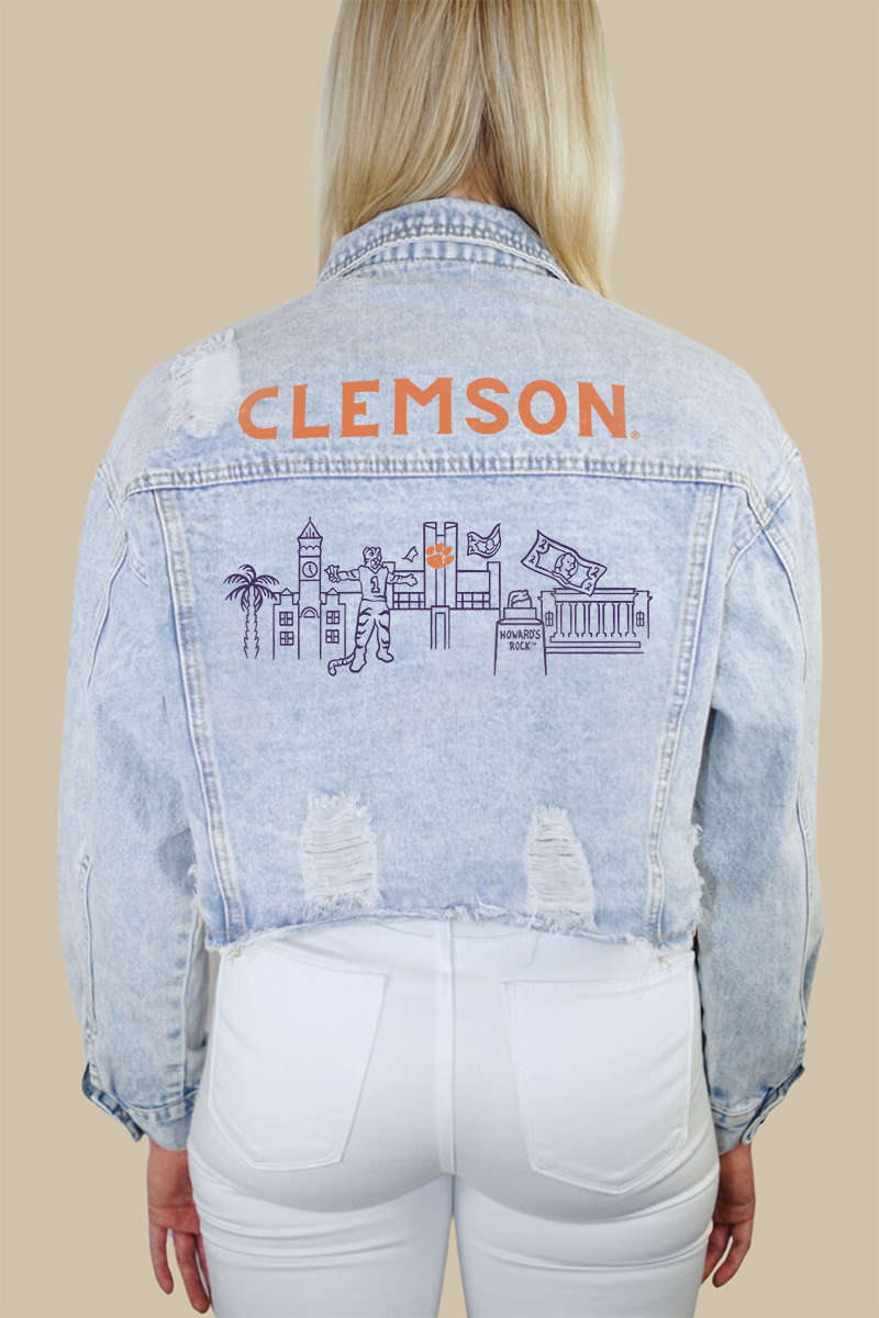 Clemson University Campus Classic Denim Jacket