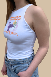 Clemson University Welcome to My Rodeo White Tank Top