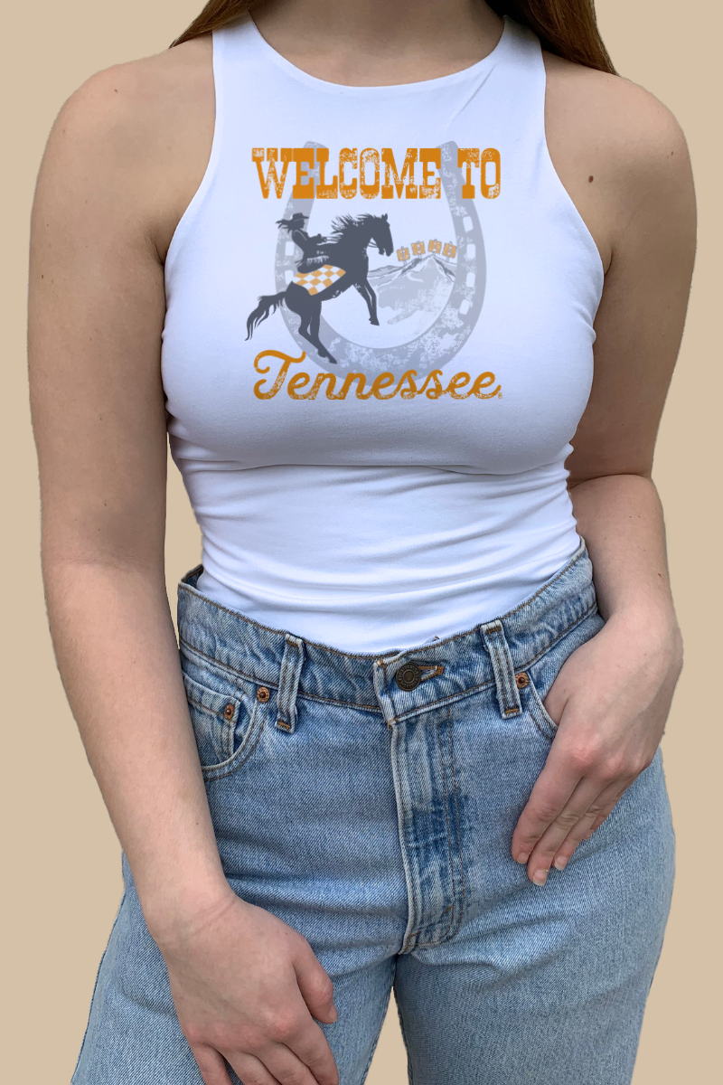 University of Tennessee Welcome to My Rodeo White Tank Top
