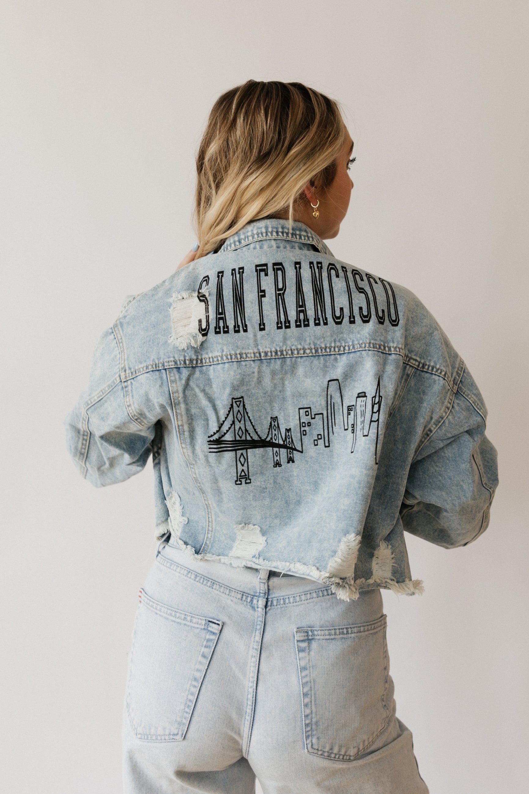 San Francisco Skyline Denim Jacket