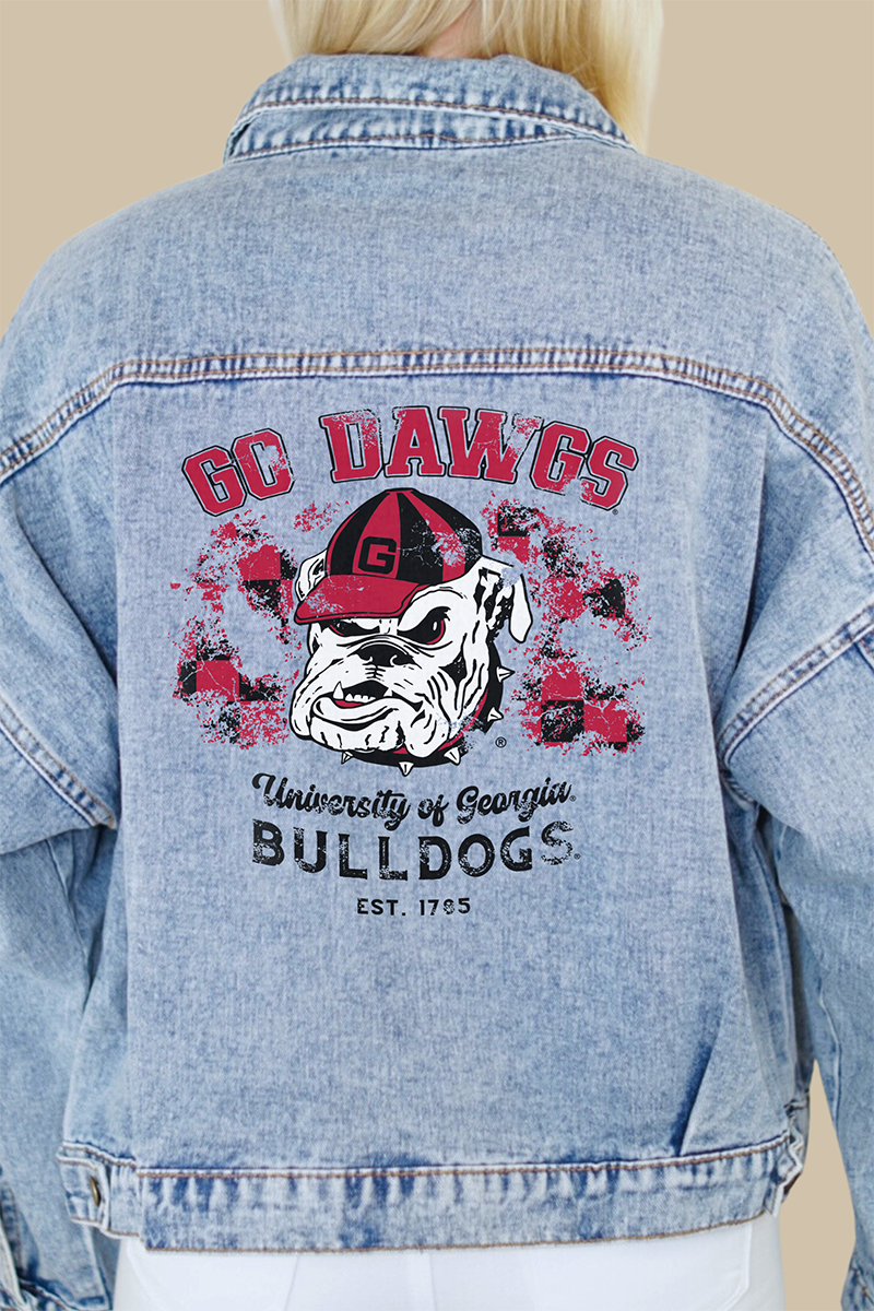 University of Georgia Mascot Denim Jacket