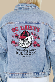 University of Georgia Mascot Denim Jacket