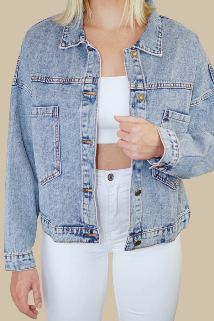 KC Lips Jean Jacket