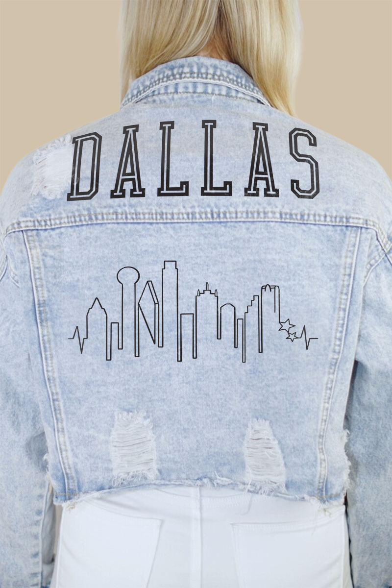 Dallas Skyline Denim Jacket