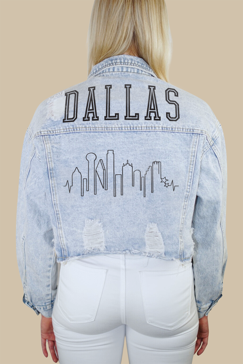 Dallas Skyline Denim Jacket