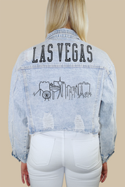 Las Vegas Skyline Denim Jacket