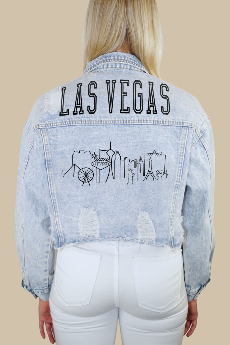 Las Vegas Skyline Denim Jacket