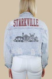 Mississippi State University Campus Skyline Denim Jacket