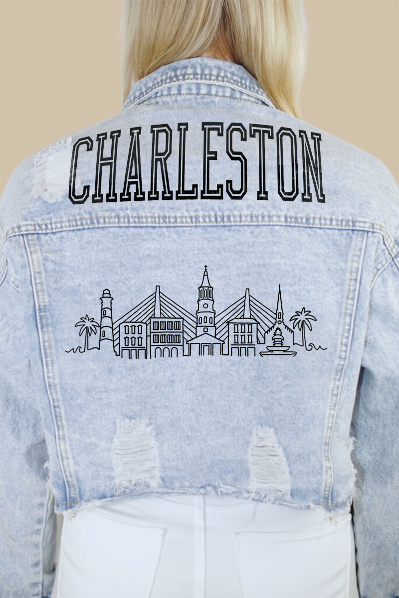 Charleston Skyline Denim Jacket