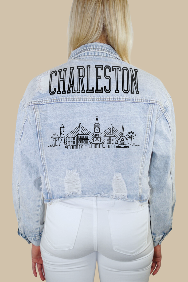Charleston Skyline Denim Jacket