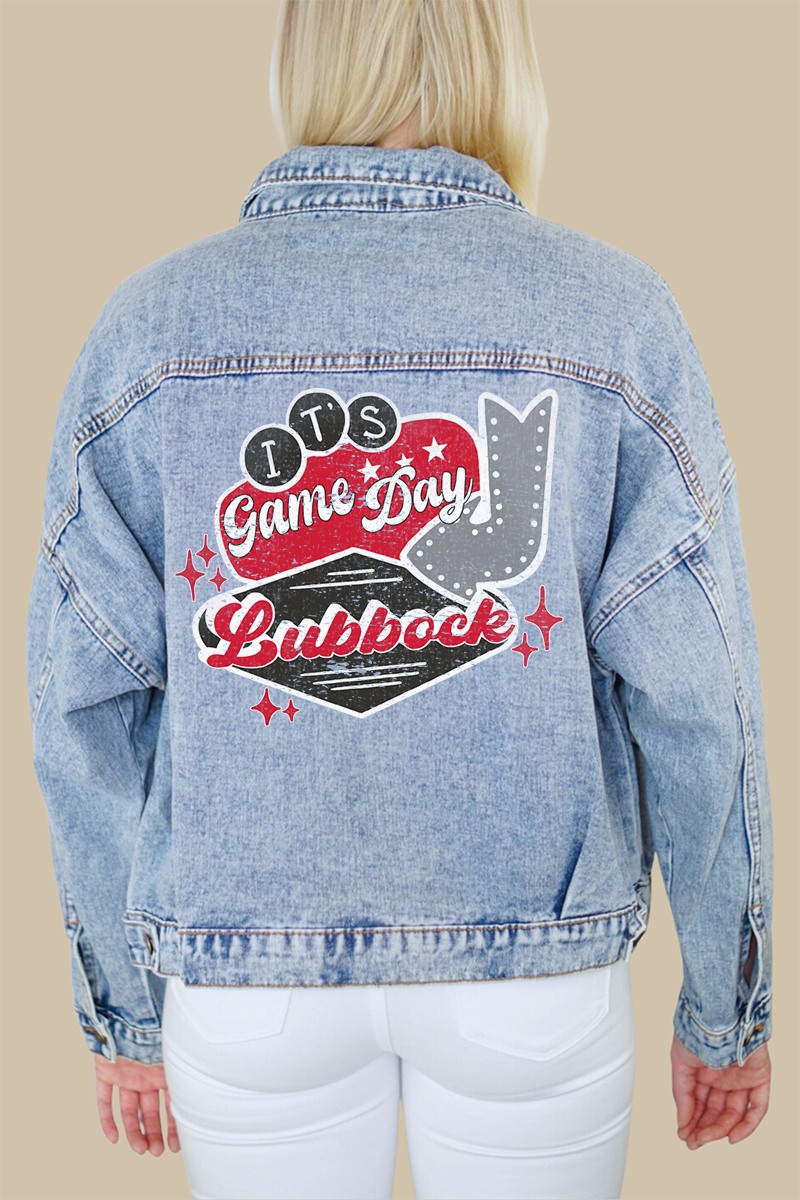 Texas Tech It's Game Day Denim Jacket