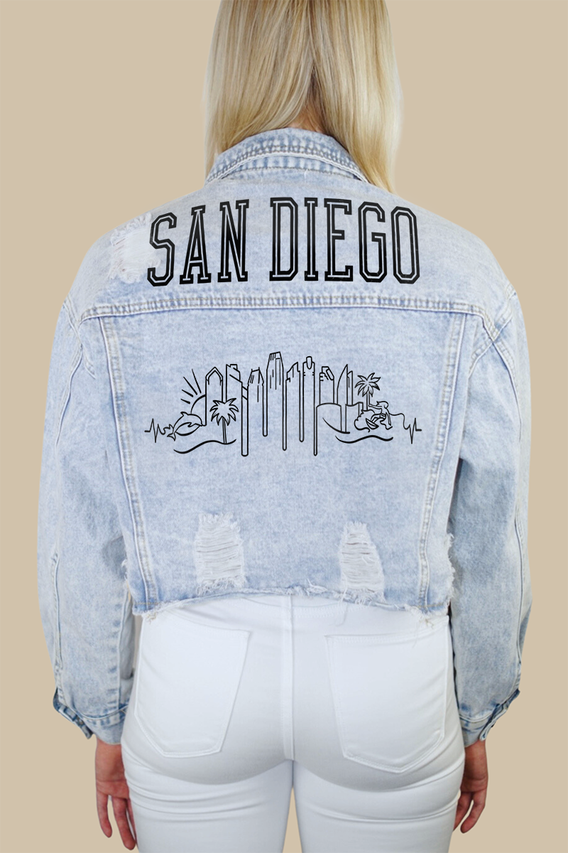 San Diego Skyline Denim Jacket