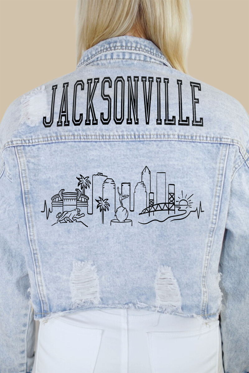 Jacksonville Skyline Denim Jacket